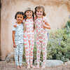 Bamboo Cowboy Boots Pajama Set, Blue And Green - Pajamas - 3