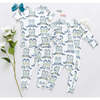Bamboo Cowboy Boots Romper, Blue And Green - Rompers - 5