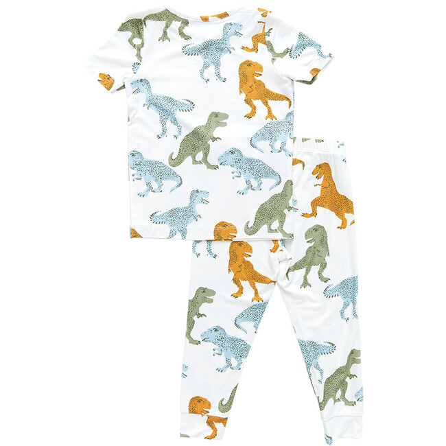 Bamboo Multi T-Rex Pajama Set, Multcolors - Pajamas - 5