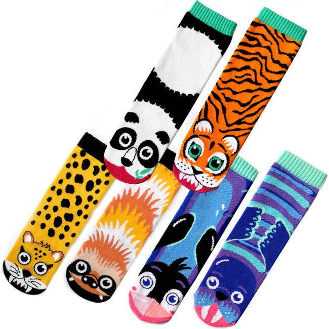 Go Wild! Zoo Socks Gift Bundle by Pals (3 Pairs)