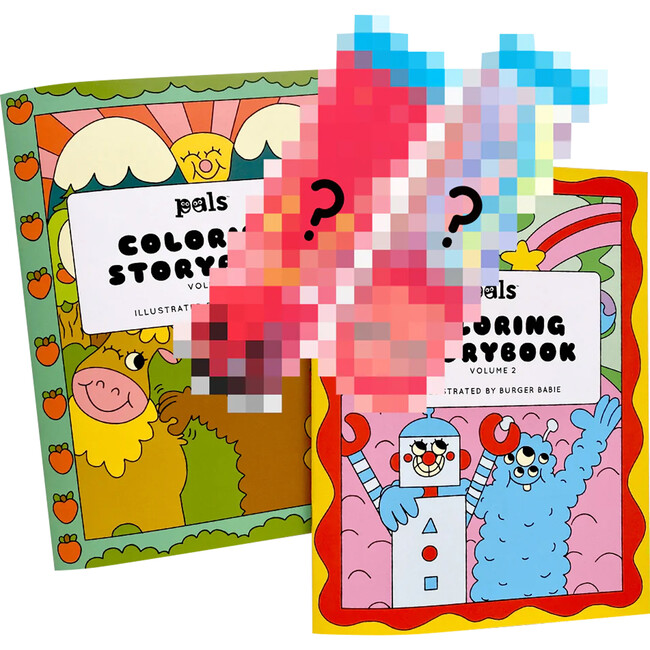 Fun Kids Gift Bundle! 2 Coloring Books + Pals Socks