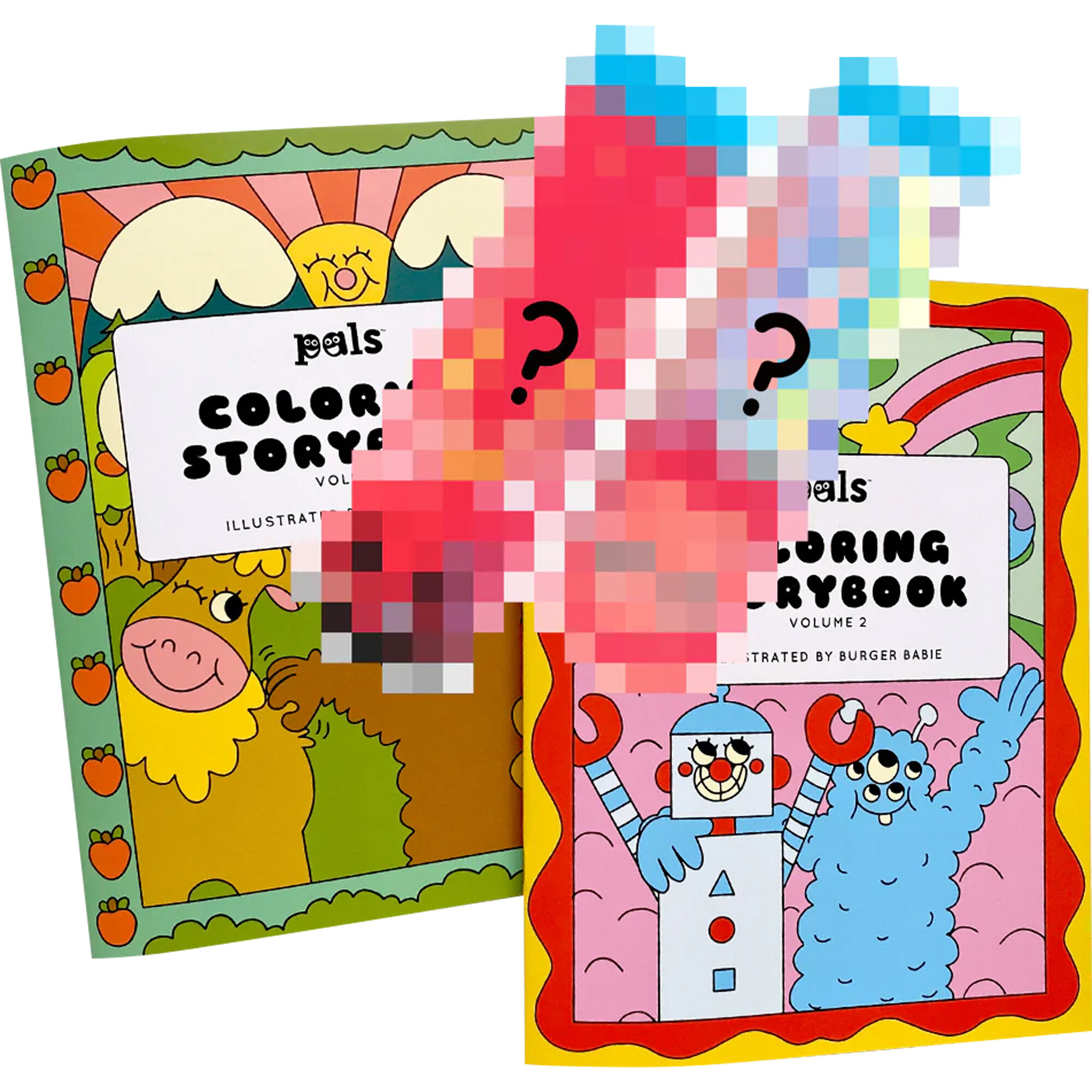 Fun Kids Gift Bundle! 2 Coloring Books + Pals Socks - Socks - 1