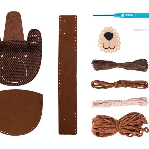 Loopie Fun Plush Bag / BEAR - Craft Kits - 4