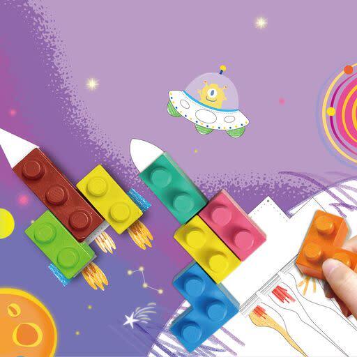 Blocks 'N' Crayons / SPACE - Coloring - 3