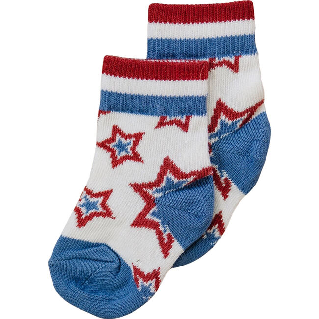 USA Stars Sock, White