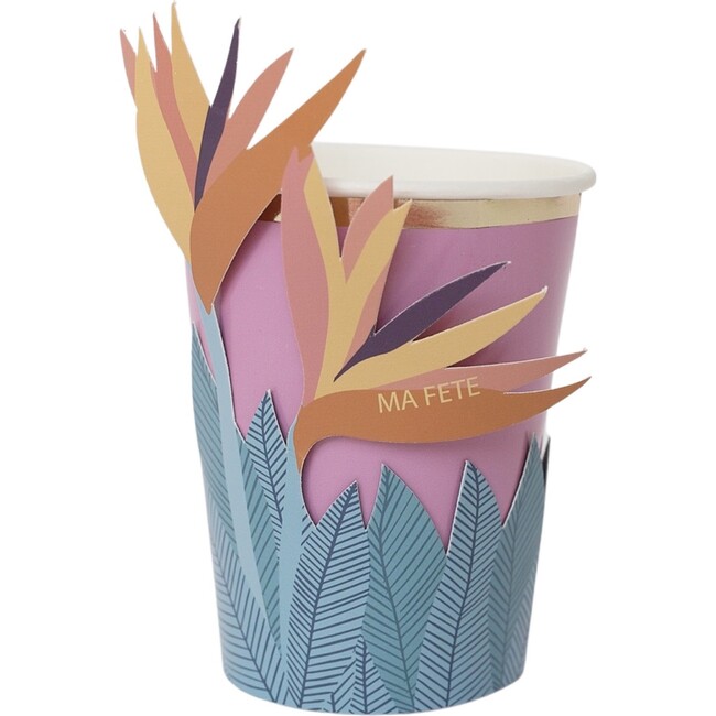 Tropical Cups with Flower Sleeves