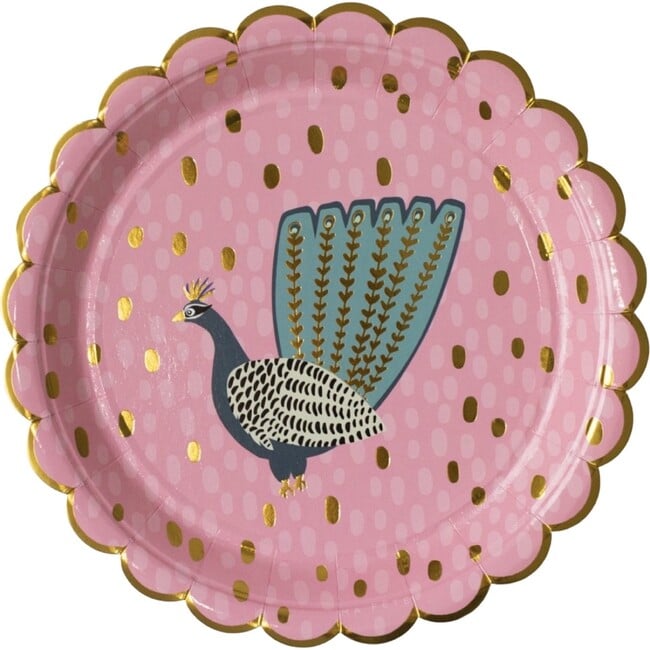 Tropical Dinner Plates, Peacocks - Party - 2