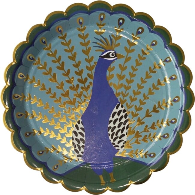 Tropical Dinner Plates, Peacocks - Party - 3