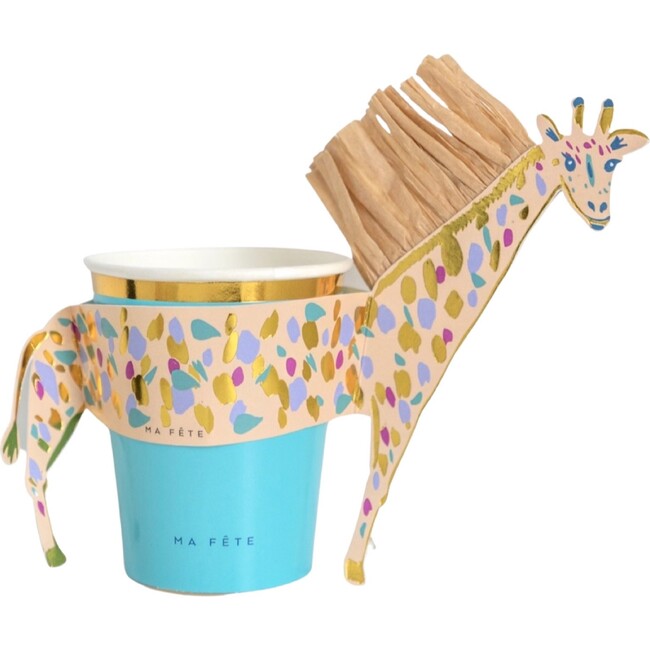 Safari Cups with Giraffe Sleees