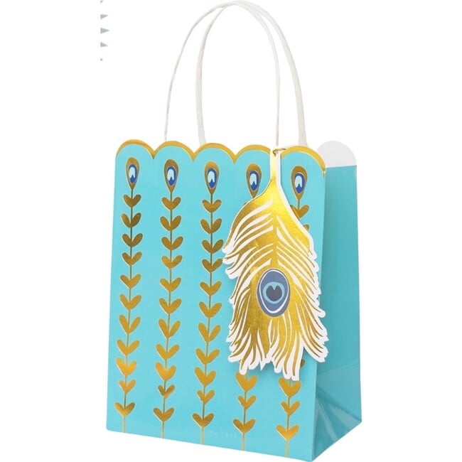 Peacock Feather Gift Bag - Party Accessories - 2