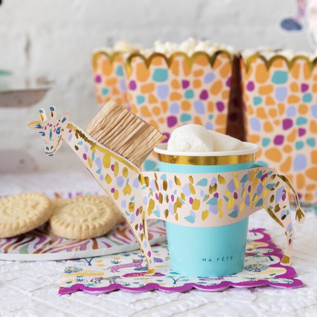 Safari Cups with Giraffe Sleees - Party - 3