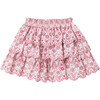 Margaux 3-Tired Ruffle Embroidered Skirt, Pink - Skirts - 2