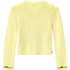 Cosette Long Sleeve Floral Embroidered Cardigan, Lemon - Cardigans - 2