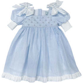Charlotte Baby Blue Linen Dress