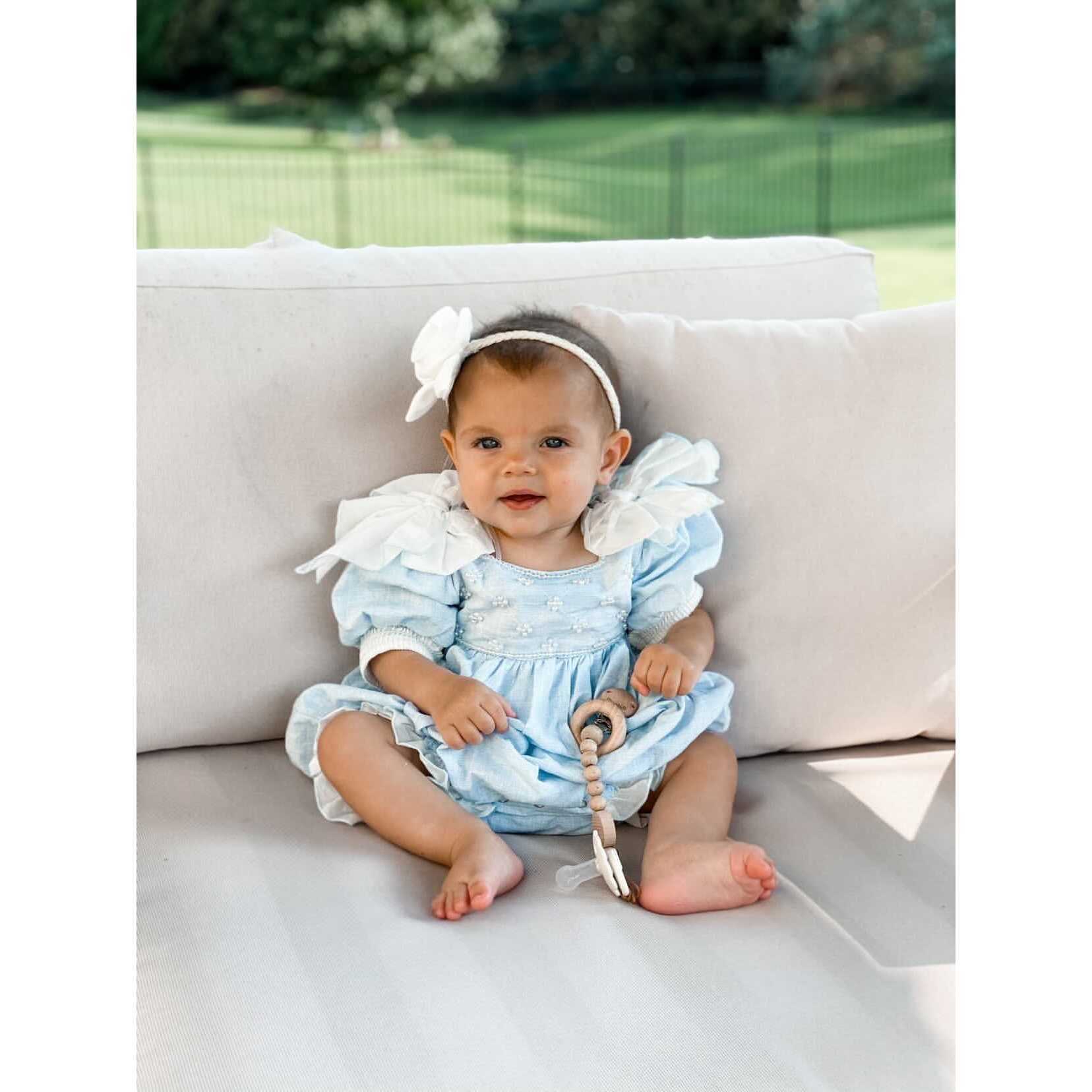 remercier bebe charlotte rompers ロンパース Charlotte Baby Blue Romper - Petite Maison Kids Rompers