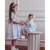 Charlotte Baby Blue Linen Dress - Dresses - 4