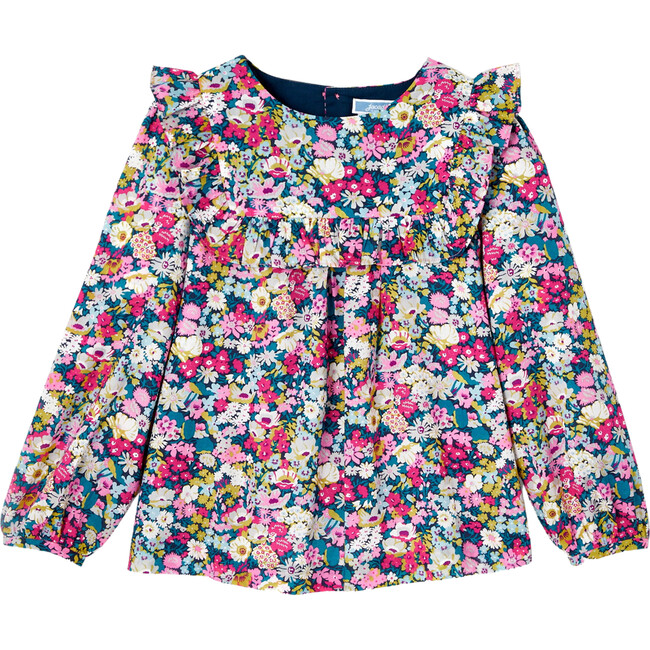 Thorpe Liberty Tapered Sleeve Blouse, Multicolors - Blouses - 1