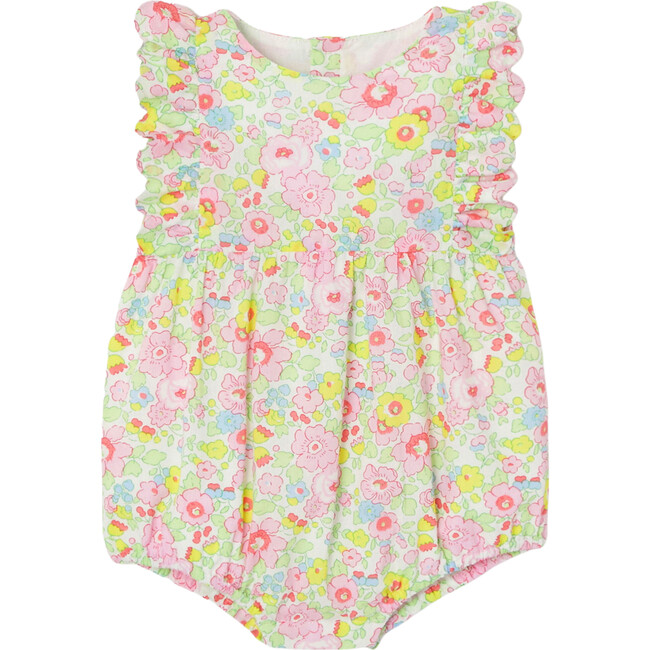 Liberty Fabric Scalloped Armhole Bloomer, Pink And Multicolors