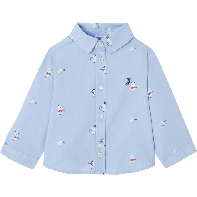 Musician Dogs Shirt, Light Blue - Shirts - 1