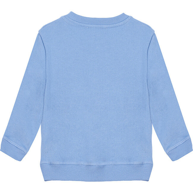 Little Liberty Print Danjo Heart Sweatshirt, Blue and Floral - Sweatshirts - 2