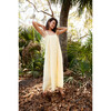 Women's Maren Square Neck Spaghetti Straps Maxi Dress, Lemon Yellow - Dresses - 2