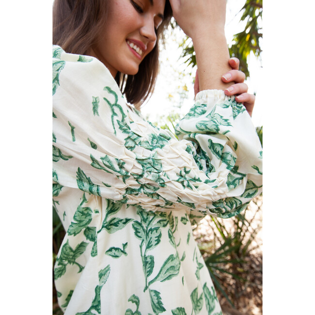 Women's Palmer Sleek Long Sleeve Blouse, Morning Dew - Blouses - 3