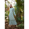 Women's Palmer Sleek Long Sleeve Maxi Dress, Spring Lily - Dresses - 2