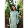Women's Palmer Sleek Long Sleeve Maxi Dress, Spring Lily - Dresses - 3