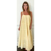 Women's Maren Square Neck Spaghetti Straps Maxi Dress, Lemon Yellow - Dresses - 5
