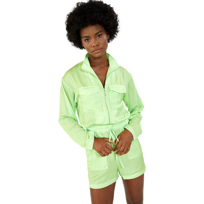 Women's Silky Flight Suit Romper - Rompers - 5