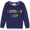 Birthday Boy Sweater, Blue Ribbon - Sweaters - 1 - thumbnail