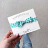 Kids Bow Tie, Teal Gingham - Other Accessories - 3 - thumbnail