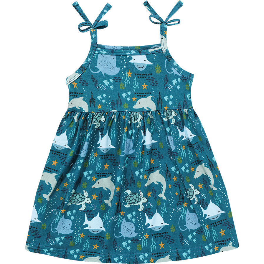 Ocean Friends Bamboo Sundress, Blue - Dresses - 1