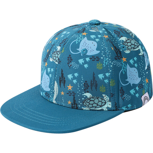 Ocean Friends Snapback Hat, Blue