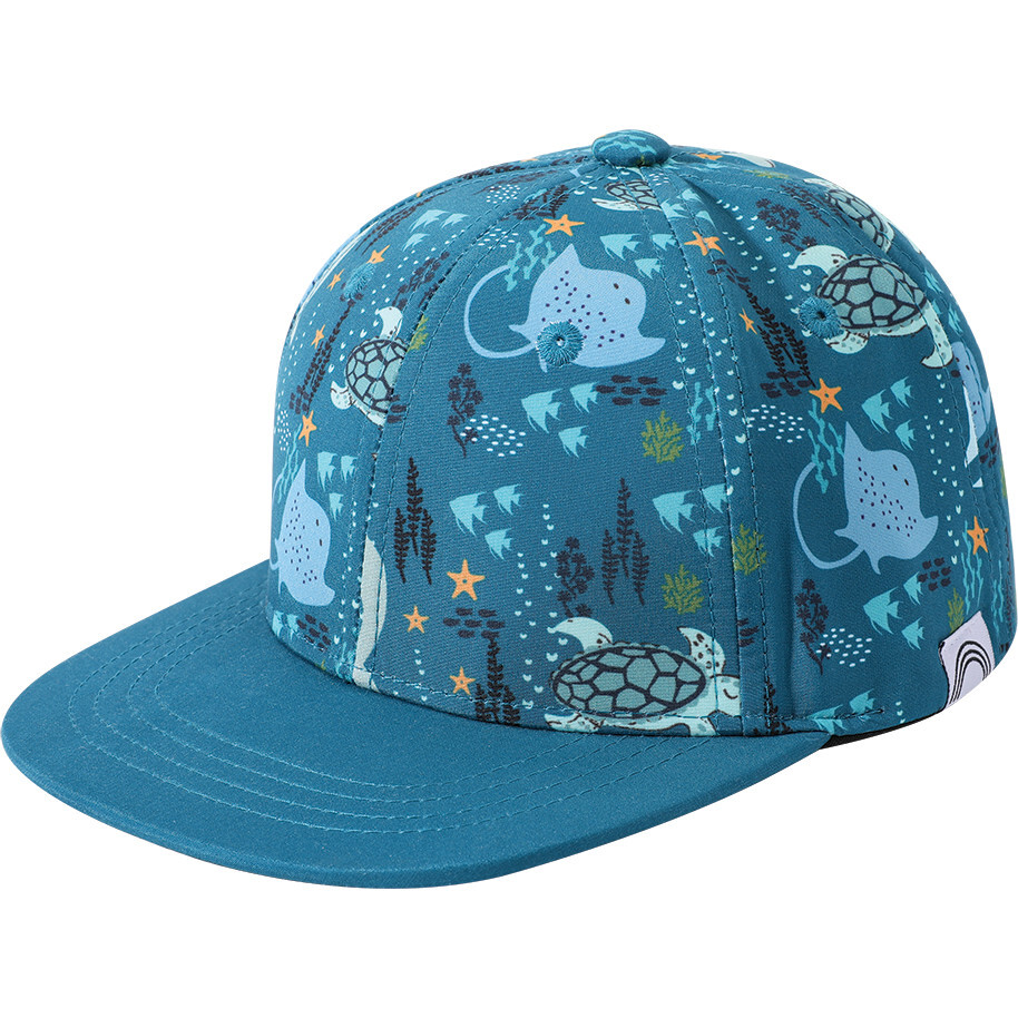 Ocean Friends Snapback Hat, Blue - Hats - 1