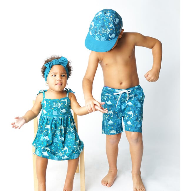 Ocean Friends Bamboo Sundress, Blue - Dresses - 4