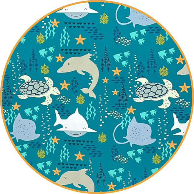 Ocean Friends Swim Trunks, Blue - Swim Trunks - 5