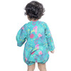 Hand-Drawn Leafy Full Sleeves Onesie, Green - Onesies - 3