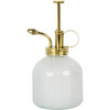 Plant Mister, White Glass & Brass - Misters - 1 - thumbnail