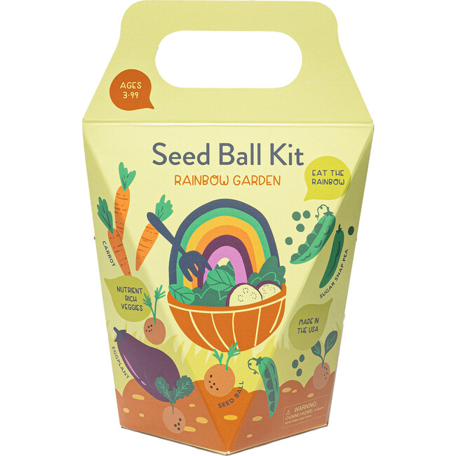 DIY Seed Ball Kit, Rainbow Garden