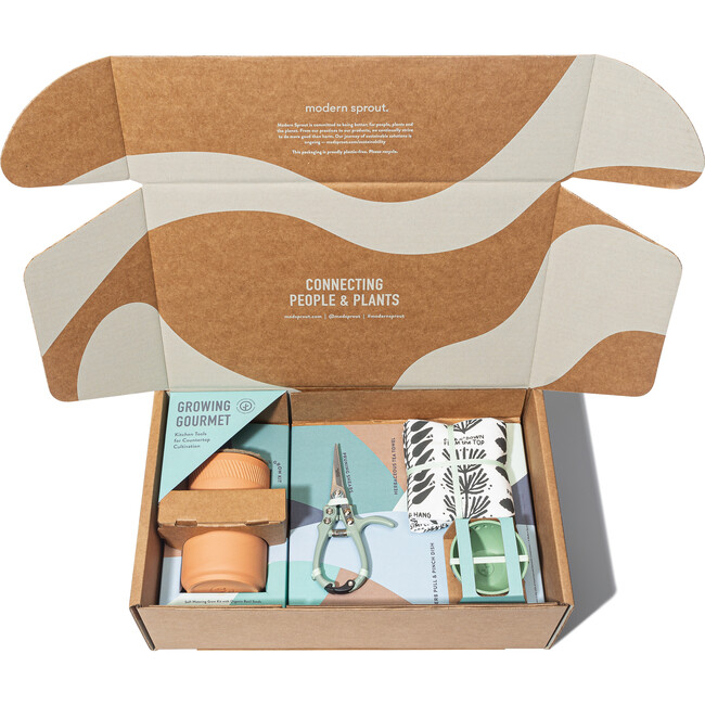 Growing Gourmet Botanical Gift Box Set - Planting Kits - 6