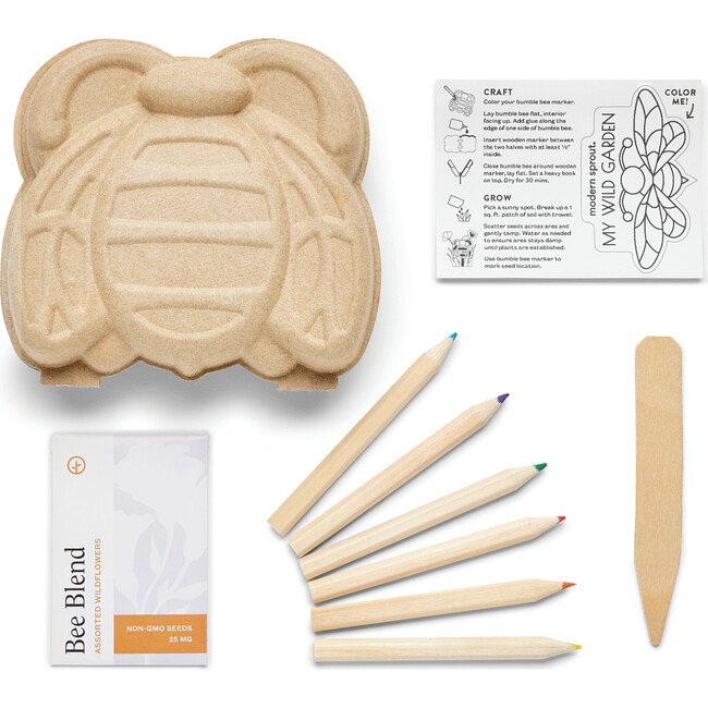 Curious Critter Garden Kit, Bee Garden - Planting Kits - 4