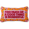 Too Much Needlepoint Pillow - Decorative Pillows - 1 - thumbnail