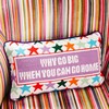 Why Go Big Needlepoint Pillow - Decorative Pillows - 2