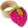 Raffia Napkin Ring, Strawberry - Tabletop - 1 - thumbnail
