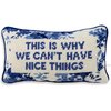 Nice Things Needlepoint Pillow - Decorative Pillows - 1 - thumbnail