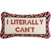 I Literally Can't Needlepoint Pillow - Decorative Pillows - 1 - thumbnail