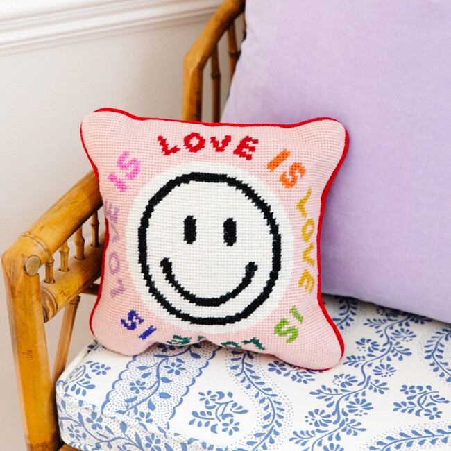 Love is Love Needlepoint Pillow - Decorative Pillows - 3