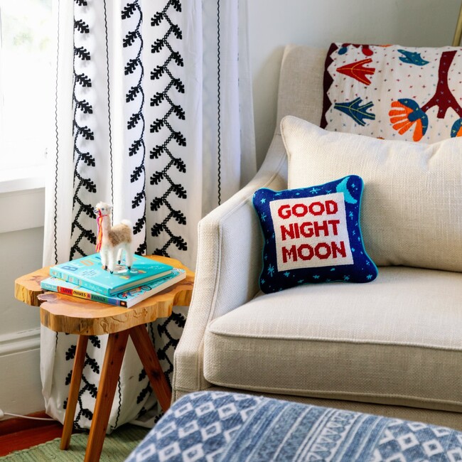 Good Night Moon Needlepoint Pillow - Decorative Pillows - 3