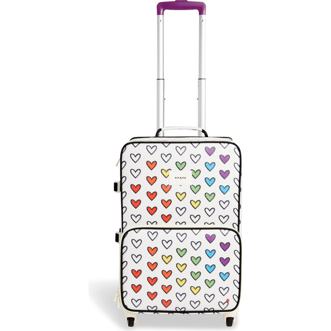 Logan Suitcase, Rainbow Hearts - Luggage - 1
